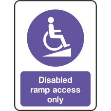 Disabled Ramp Access Only